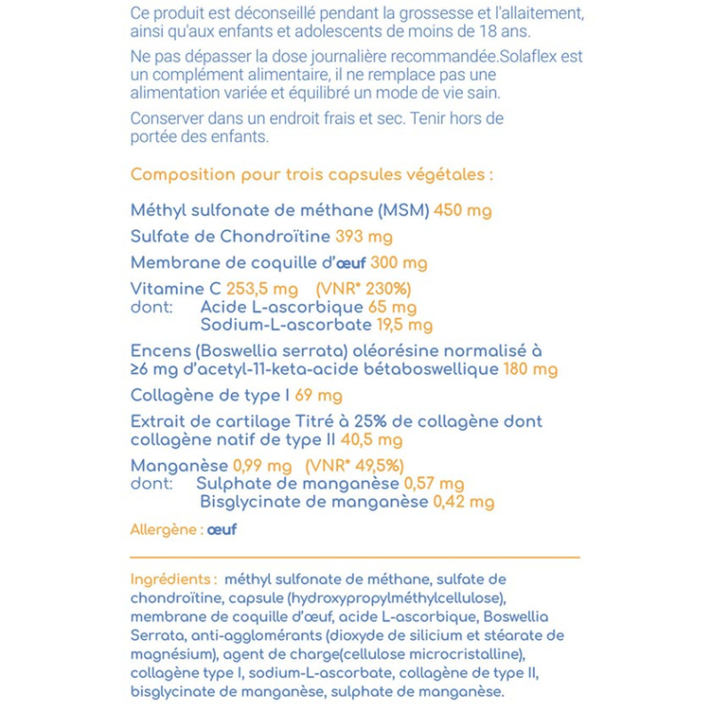 Vitamine pour les os et articulations